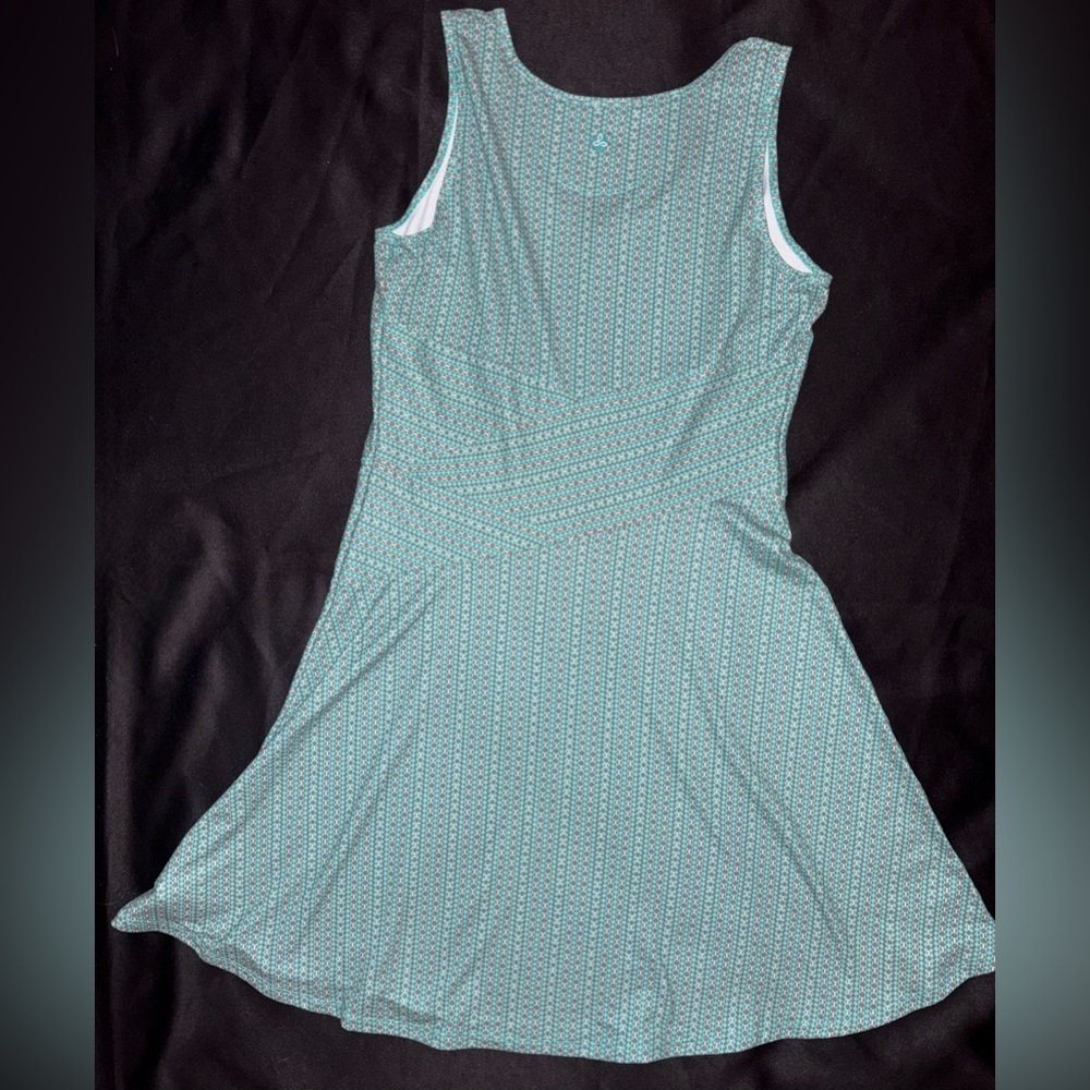 Prana Amelie Athletic Teal Midi Dress Size Small - Picture 5 of 6
